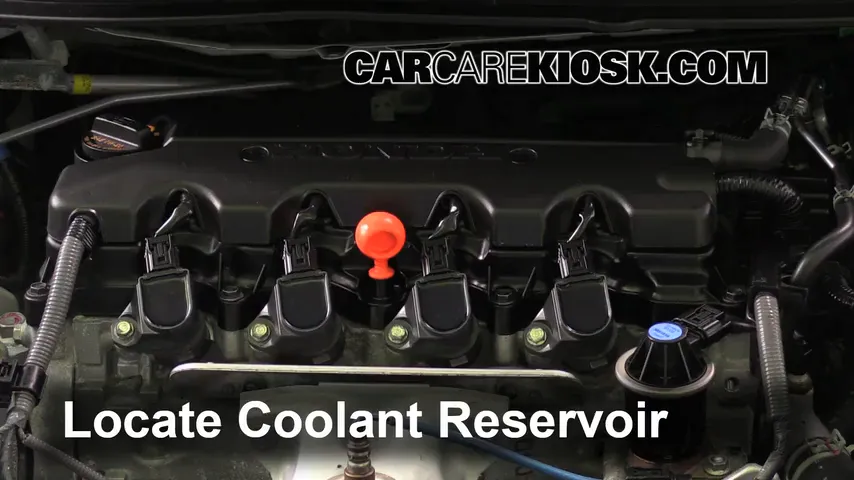 How To Check Coolant Level Honda Civic www.carcarekiosk.com